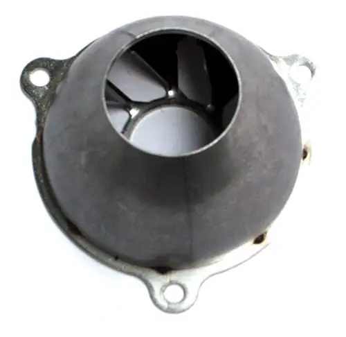 Daikin Luftdüse aus metallischem Material mit konischer Form und zentralem Durchlass, zur Verwendung in Heizsystemen.